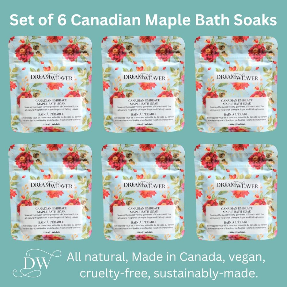 Bathorium Set of 6 Canadian Maple Bath Soak | Dream Weaver
